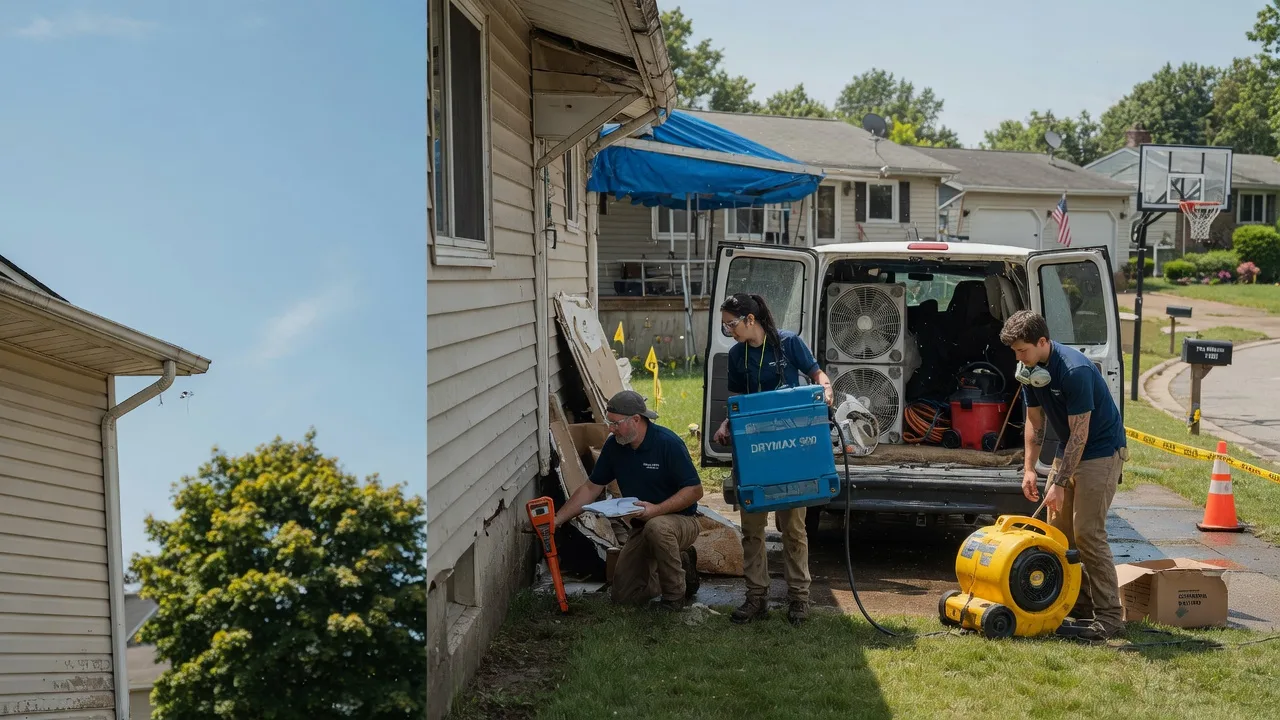 Ceiling Leak Cleanup in Worthington, PA near me